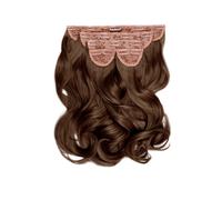 Super Thick 16" 5 Piece Blow Dry Wavy Clip In Extensions Chestnut Brown