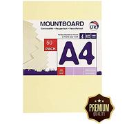 Super Thick 1mm White Card 480gsm Beer Mat Craft Pulp Board for Mounting & Models (25 Sheets) (A4)