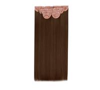 LullaBellz Super Thick 22" 5 Piece Straight Clip In Hair Extensions Chestnut Browns
