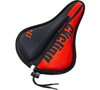 Super Thick Extra Soft Gel Bicycle Seat, with Memory Foam Bike Non-Slip Comfortable Cushion Pad(Red)