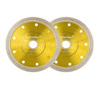 Super Thin Diamond Ceramic Saw Blade Porcelain Cutting Blade for Cutting Ceramic Or Porcelain Tile (4.5“-Golden-2PCS)