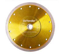 Super Thin Diamond Ceramic Saw Blade Porcelain Cutting Blade for Cutting Ceramic Or Porcelain Tile (7"-Golden)…