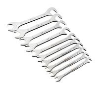 Super Thin Wrench Set - 10 Pcs 4-11mmSlim Spanner Kit for Mechanics Technicians Plumbers | Motorcycle Bicycle Car Repair Electronics Furniture Travel | Precision Metal Spanner Hand Tool Kit