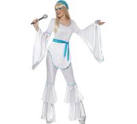 Smiffys Super Trooper Costume-White-S - UK Size 08-10
