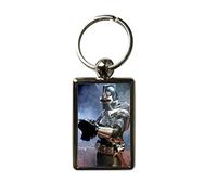 Super Universe Battlestar Galactica Original Cylon Metal Keyring - Classic Sci-Fi Collectible