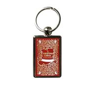 Super Universe Charles Dickens Christmas Carol Book Cover Metal Keyring 3 x 4.5 cm
