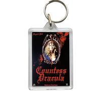 Super Universe Countess Dracula Portrait Acrylic Keyring - Classic Horror Collectible, 4.2 x 6.2cm