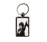 Super Universe Elvira Mistress of the Dark Spider Web Metal Keyring - Gothic Horror Collectible