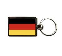 Super Universe Flags of the World German Flag Metal Keyring 3 x 4.5 cm