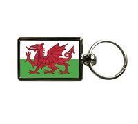 Super Universe Flags of the World Welsh Flag Metal Keyring 3 x 4.5 cm