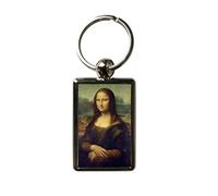 Super Universe Mona Lisa Leonardo da Vinci Large Metal Keyring 3 x 4.5 cm