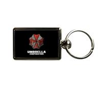 Super Universe Resident Evil Umbrella Logo Metal Keyring 3 x 4.5 cm