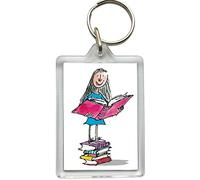 Super Universe Roald Dahl - Matilda Reading Acrylic Keyring - Classic Literature 4.2 x 6.2cm