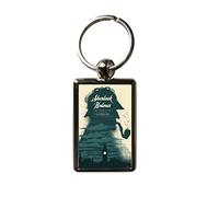 Super Universe Sherlock Holmes 221b Baker Street Metal Keyring 3 x 4.5 cm