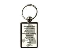 Super Universe Sherlock Holmes Eliminate the Impossible Quote Unisex Metal Keyring