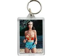 Super Universe Wonder Woman Lynda Carter Acrylic Keyring - Classic TV Collectible, 4.2x6.2cm