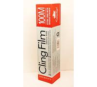 Super Value 100m x 0.3m Polyethylene (PE) Cling Film, 300mm Wide, Extra Long with Improved Strength