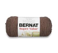 Super Value Solid Yarn-Taupe Heather/ Sold as a pack of 3