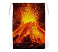 Super Volcano Drawstring Bags Portable Makeup Pouch Gift Bag Storage Organiser