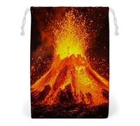 Super Volcano Drawstring Bags Portable Makeup Pouch Gift Bag Storage Organiser