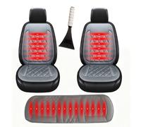 Super warm and comfortable professional, Adult Car Booster Seat for Driver, Super Warm Flannel Seat Cover, Includes snow shovel,GrayC-three-pieceset