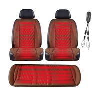 Super warm and comfortable professional, Adult Car Booster Seat for Driver, Super Warm Flannel Seat Cover, Includes snow shovel,BrownA-three-pieceset