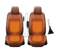 Super warm and comfortable professional, Car Cushion for Driving Seat, Non-Slip Easy Install Winter Driving Kit, Includes snow shovel,BrownB-two-pieceset