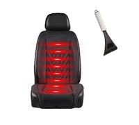 Super warm and comfortable professional, Car Seat Booster Cushion, Super Warm Flannel Seat Cover, Includes snow shovel,BlackA-One-pieceset