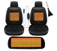 Super warm and comfortable professional, Driver Seat Cushion, Super Warm Flannel Seat Cover, Includes snow shovel,BlackC-three-pieceset