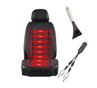 Super warm and comfortable professional, , Non-Slip Easy Install Winter Driving Kit, heated car seat cover,Black-Singleseat