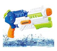 Super Water Gun Soaker Squirt for Kids 1200ML Capacity 32ft Long Range Water Blaster Outdoor Beach Garden Activity & Boys Girls Adults (Blue)