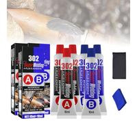 Super Welding A Plus B Adhesive, Strong Fast Drying Epoxy Adhesive, metal repair glue, Liquid Metal Weld Repair Paste for Quick Metals Repairs, 20ML (3PCS)