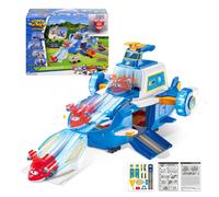 Super Wings 2 Scale World Aircraft Large Playset with 2 Supercharge Jett Air Moving Base Airplane Toys Mini Figure P