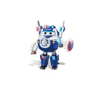 Super Wings - 6'' Deluxe Transforming Supercharged Paul Airplane Toys Action Figure | Plane to Robot | Toy Plane Vehicle Gift for Preschool Kids 3 4 5