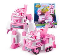 Super Wings - Deluxe Transforming Vehicle Age 3+ | Series 2 | Dizzy | Plane and Bot Vehicle Set | Includes 2 inch Figure