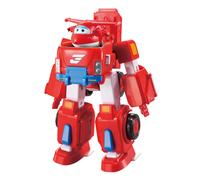Super Wings - Deluxe Transforming Vehicle | Series 2 | Jett | Plane and Bot Vehicle Set | Includes 2" Figure