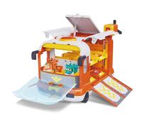 Super Wings Dinosaur Adventure Mini Base, Transforming Playset with Camping Scene & 2 Dino Bots STEGO & Tino, Season 9 Role Play Toys for Kids, Gifts