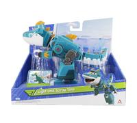 Super Wings EU760437 - Light and Spray Tino Figurine, Approx. 23 cm Large Dino Figure with Light and Sound Effects, Includes Spray Function, for Children from 3 Years