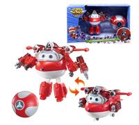 Super Wings Jett with Iron Power Super Ball, 5" Plane Toy and Transformable Robot, Toy for Kids 3-8 Years