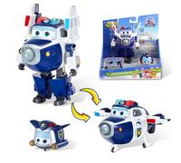 Super Wings Paul & Super Pet Paul Transformable Toy, 2 in 1 Action Figure, 5 Inch Robot-Plane Toys, Transformable Toy for Boys and Girls Ages 3 and up, Blue