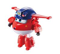 Super Wings Police Jett 5' Transforming Character Easy Transformation Preschool Kids Gift Toys for 3+ Year Old Boy Girl