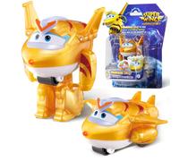 Super Wings Transformable Toys 2 in Golden Boy Robot Transforming Action Figures 2-in-1 Mode Robot Toys for Boys Girls 4-6 6-8 Fun Plane Toys for B