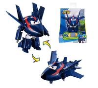 Super Wings Transformable Toys 5 in Agent Chase Airplane Transforming Figures Toys 2 in 1 Mode Rescue Bots Action Figure Toys for 3-5 Year Old Boys
