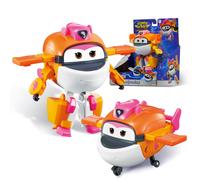 Super Wings Transformable Toys 5 in Tiki Airplane Transforming Figures Toys 2 in 1 Mode Rescue Bots Action Figure Toys for 3-5 Year Old Boys Girls