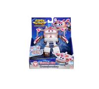 Super Wings - Transformation Airplane Golden Girl in Rose Gold White, 12.5 cm Toy Figure for Children, Transformable Toy Plane and Robot Figure