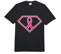 Super Woman Pink Ribbon Cute Breast Cancer Awareness Gift Comfort Colors Adult Heavyweight T-Shirt