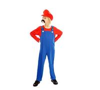 Super Workman Fancy Dress Costume, Red - Medium (7-9)