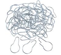 Super Z Outlet Silver Metal Shower Curtain Style Hanging Clip Chain Hooks for Sorting & Organizing, Window Arts & Crafts Display, DIY Key Hangers (50 Pieces) by Super Z OutletÃ‚Â