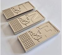 Super6props Metal Biochips set of 3 with 3M Backing Tape inspired by Rogue Trooper (70mm x 30mm x 7mm)