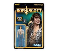 Super7 Bon Scott (Leopard Print) - 3.75" Bon Scott Action Figure with Accessory Classic Rock Collectibles and Retro Toys